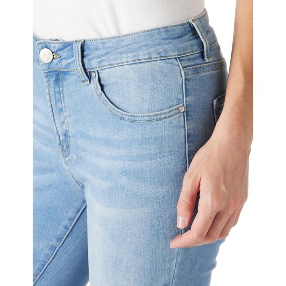 Women's Ripped Skinny Jeans Cotton Spandex Mid Rise Distressed Trendy - Picture 5 of 5